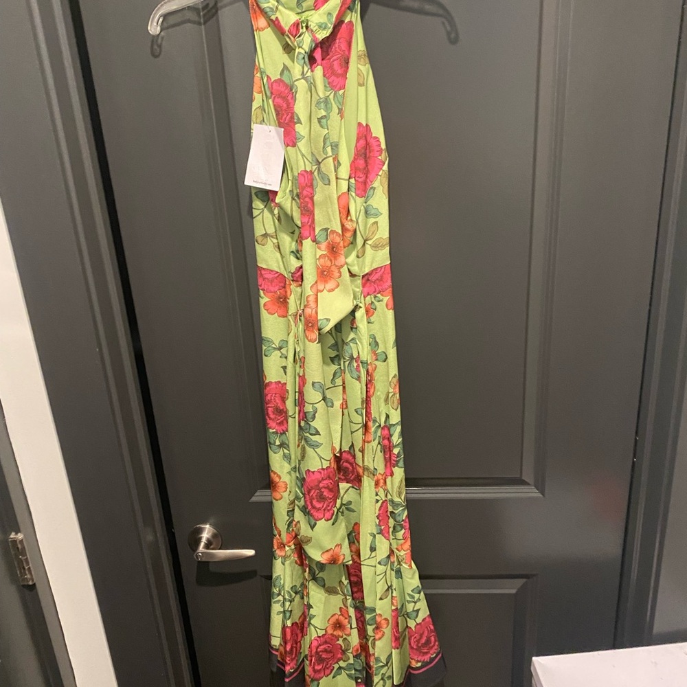 Floral Halter Maxi Dress